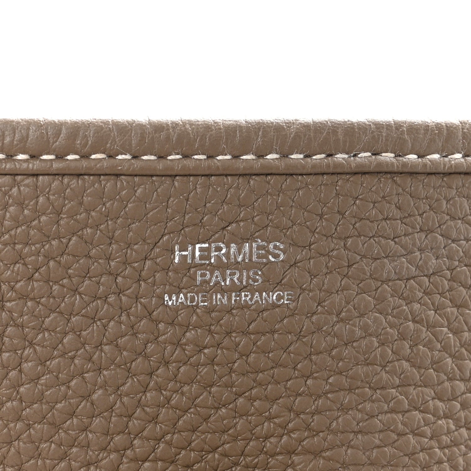 Hermes Taurillon Clemence Evelyne III PM Etoupe 7 of 9