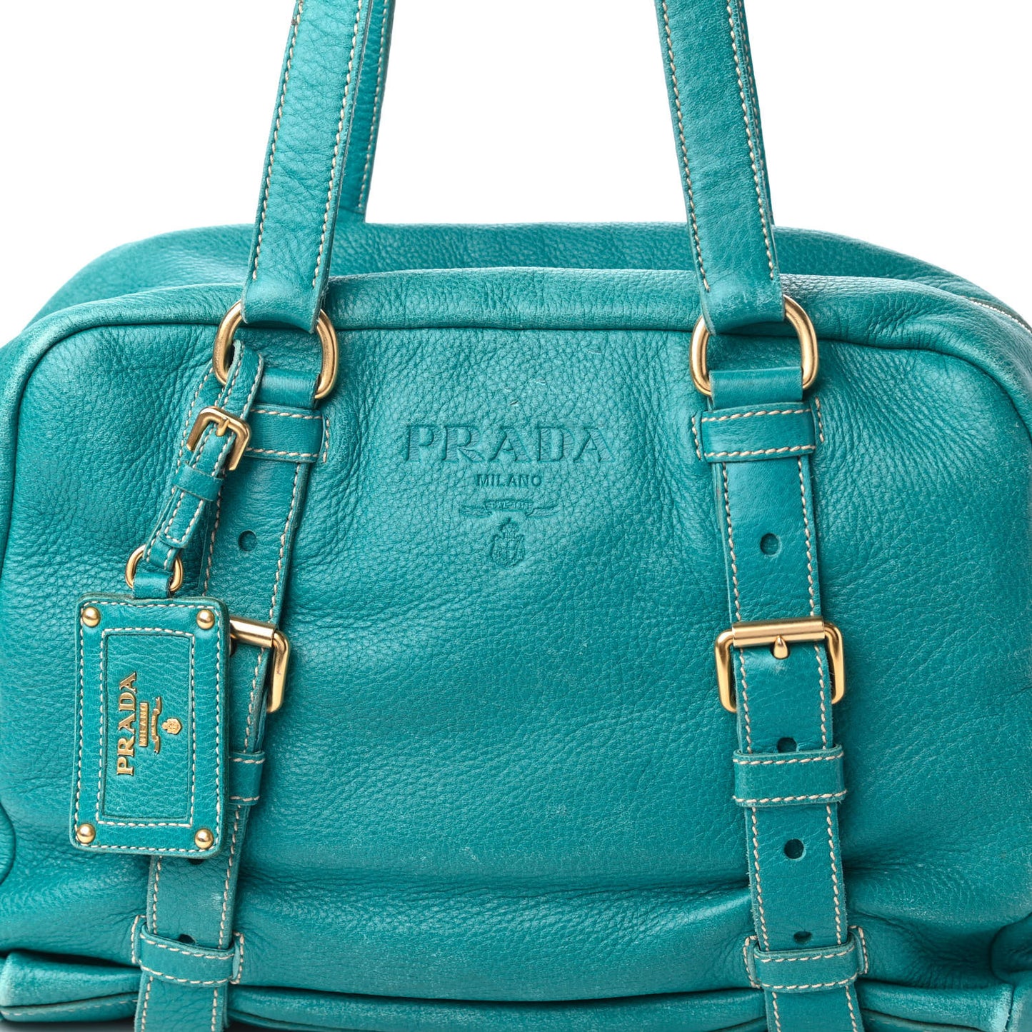 Deerskin Shoulder Bag Turchese