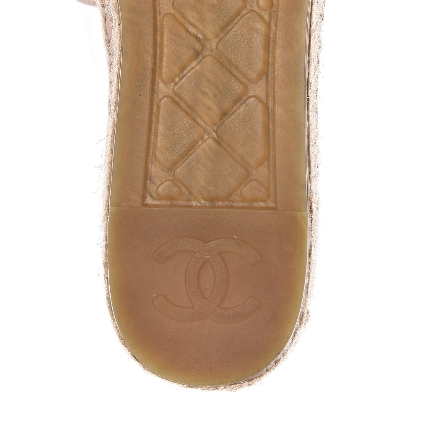 Mesh Grosgrain CC Espadrilles 35 Pink