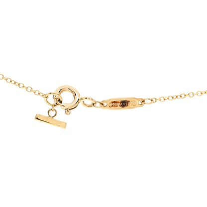 Tiffany 18K Yellow Gold Small T Smile Pendant Necklace 4 of 5