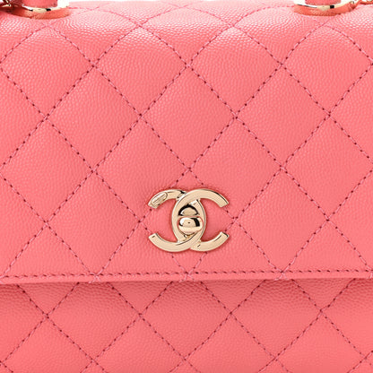 Chanel Caviar Quilted Mini Coco Handle Flap Pink 8 of 11