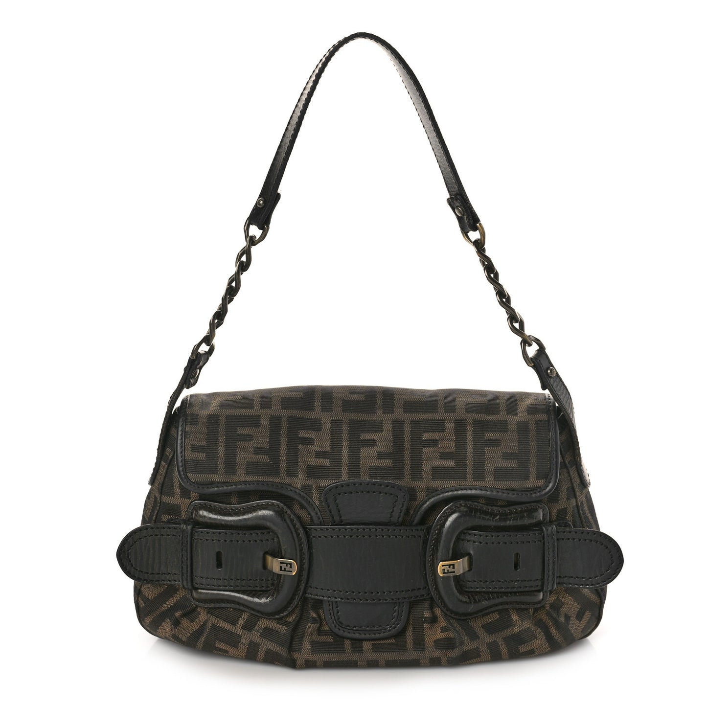 Zucca B Bis Flap Bag Tobacco Castagna