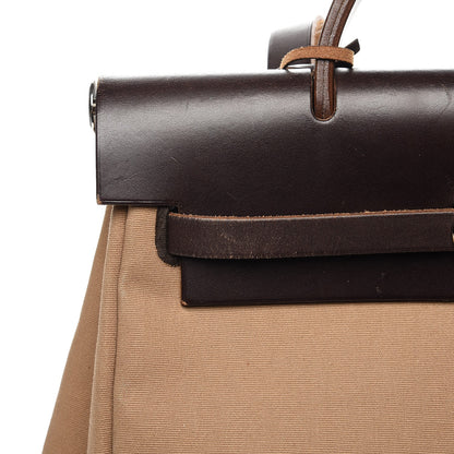 Hermes Toile Vache Hunter Herbag 30 PM Backpack Etoupe Ebene 7 of 17