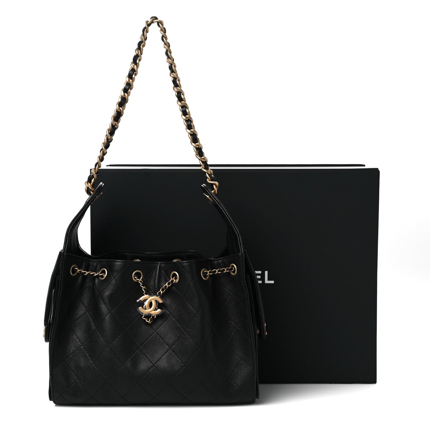 Caviar Quilted Small Chanel 25 Handbag Black