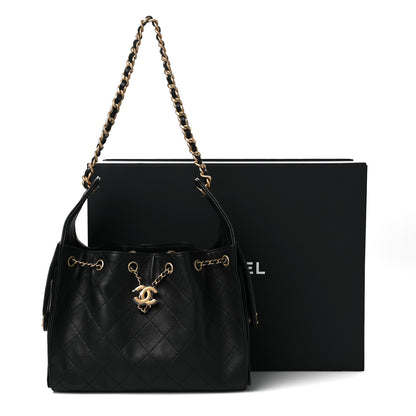 Chanel Caviar Quilted Small Chanel 25 Handbag Black 11 of 11
