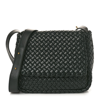 Bottega Veneta Nappa Intrecciato Small Cobble Shoulder Bag Black 1 of 9