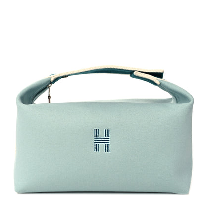 Hermes Canvas Small Bride-A-Brac Pouch Eucalyptus 1 of 11