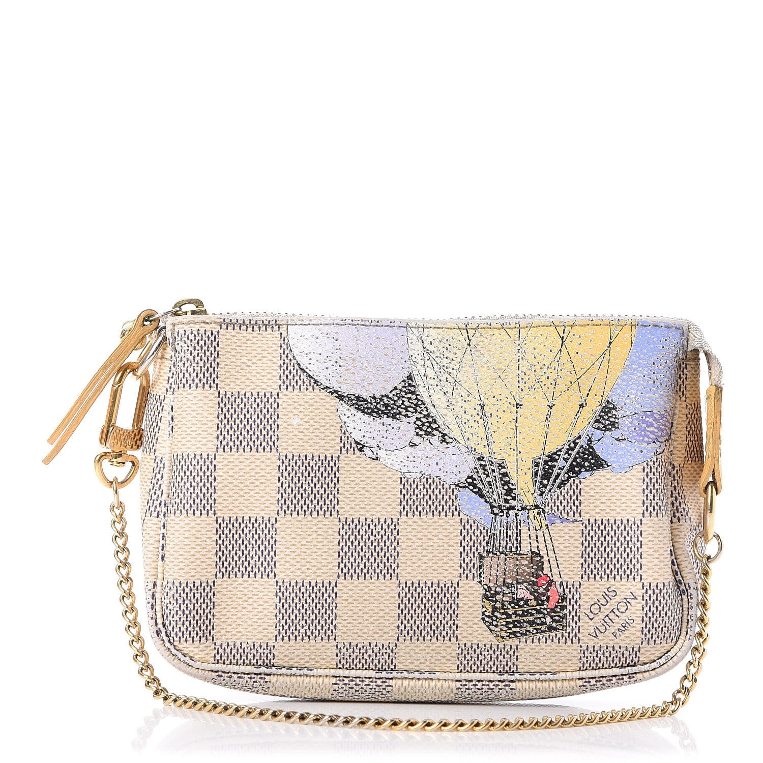 Louis Vuitton Damier Azur Balloon Illustre Mini Pochette Accessories 1 of 8