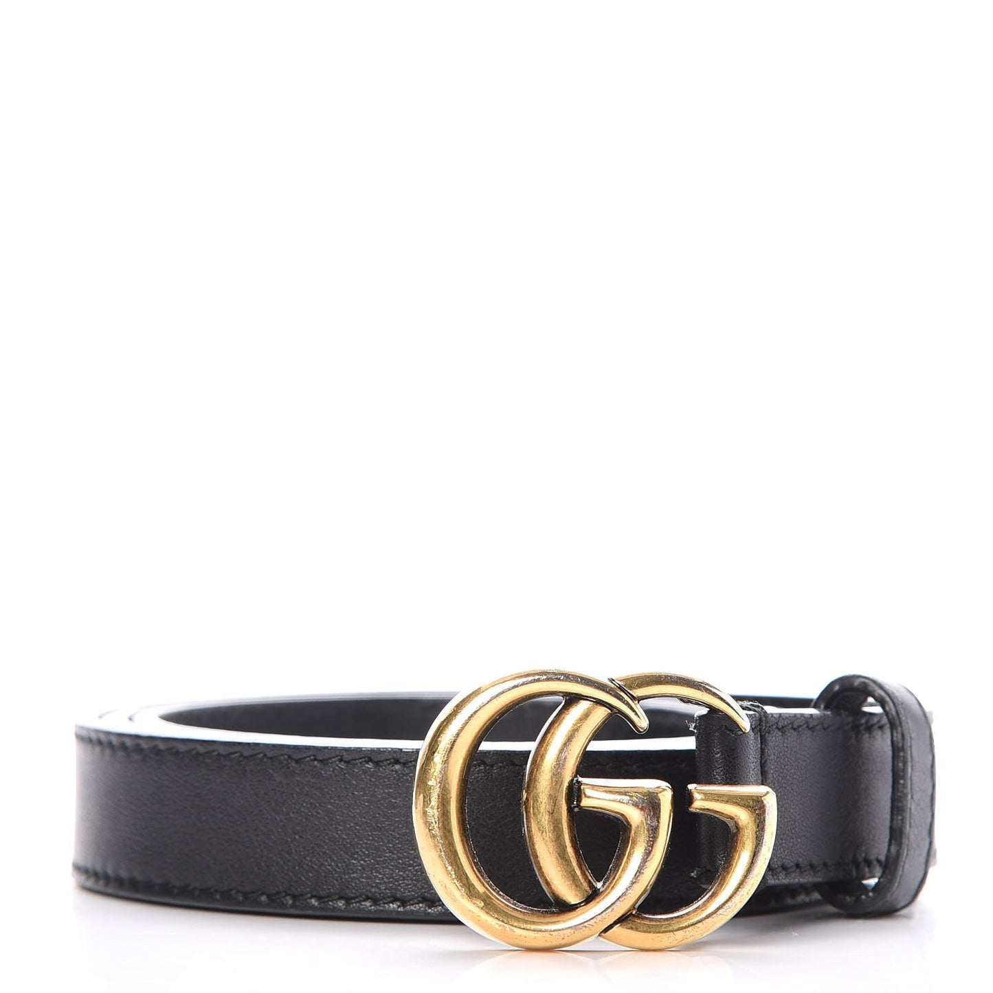 Calfskin Double G 20mm Belt 80 32 Black
