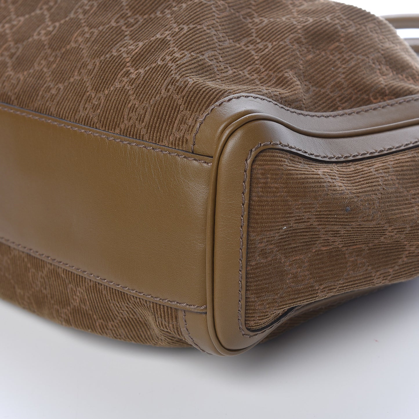 Monogram Corduroy Medium Sukey Tote Brown