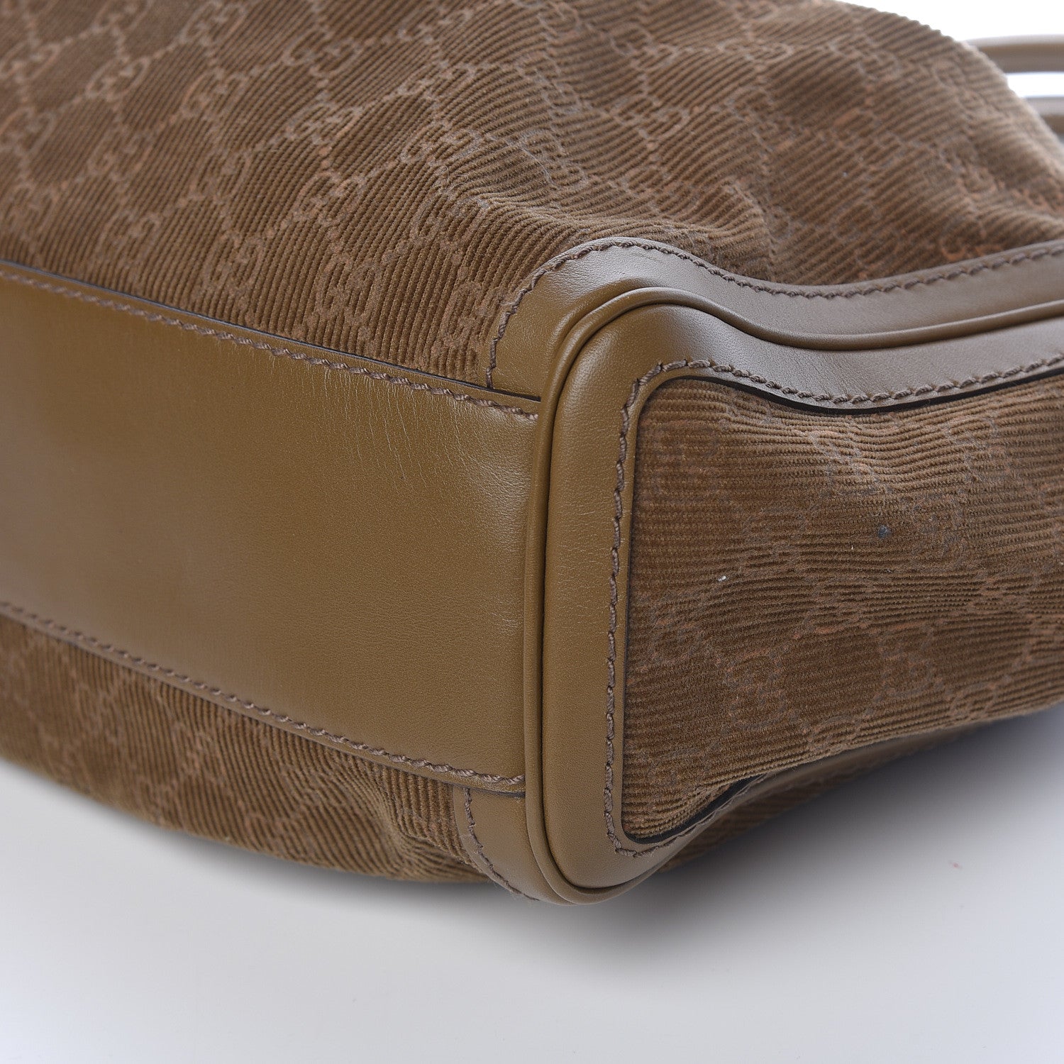 Gucci Monogram Corduroy Medium Sukey Tote Brown 11 of 13
