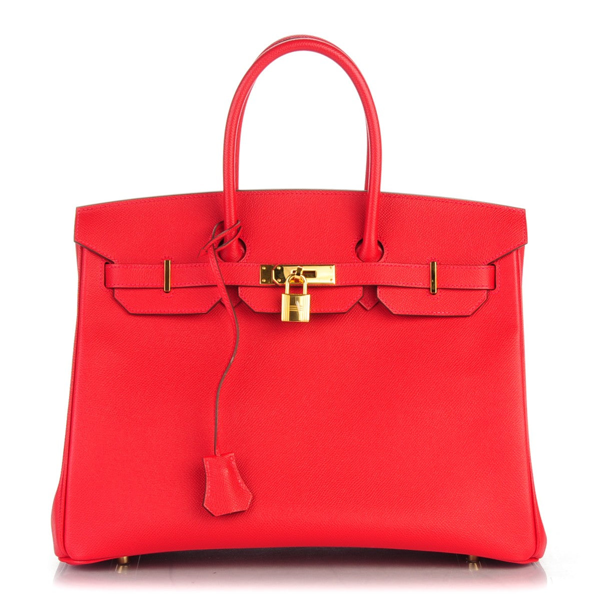 Epsom Birkin 35 Rouge Casaque