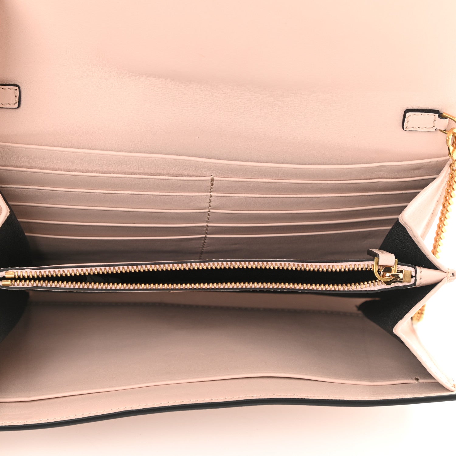 Versace Vitello Crystal Virtus Wallet Chain Crossbody 5 of 9