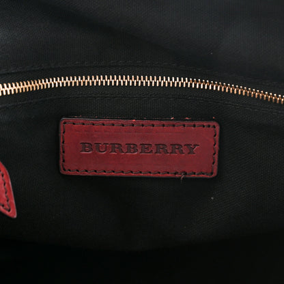 Burberry Bridle Calfskin House Check Small Orchard Bowling Bag Deep Claret 7 of 14