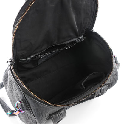 Alexander Wang Pebbled Lambskin Rockie Black Iridescent Hardware 8 of 9