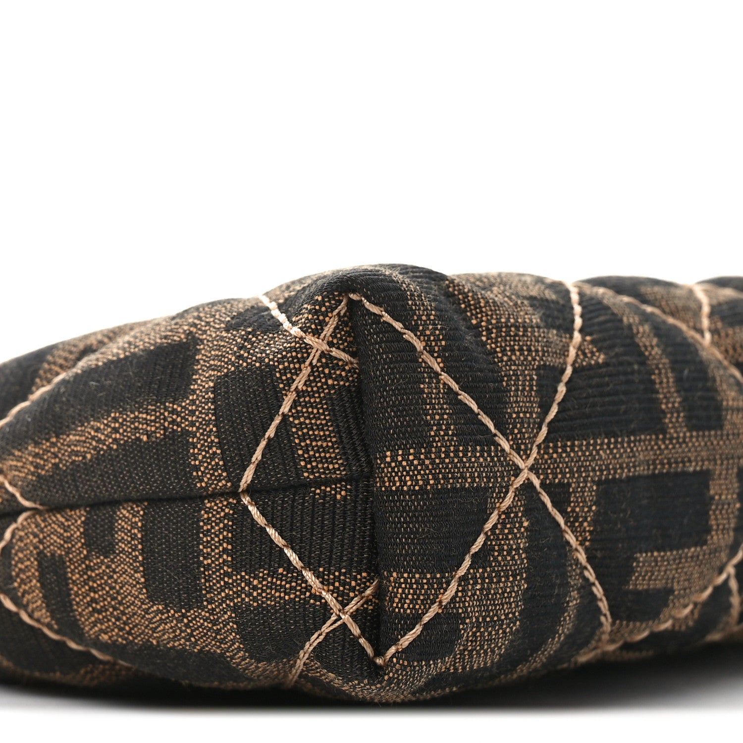 Fendi Zucca Quilted Pochette Tobacco 9 of 11