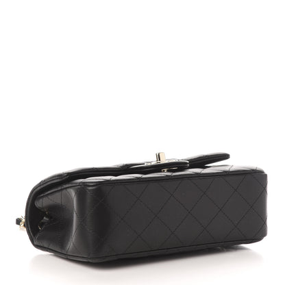 Chanel Lambskin Quilted Mini Rectangular Flap Black 4 of 10