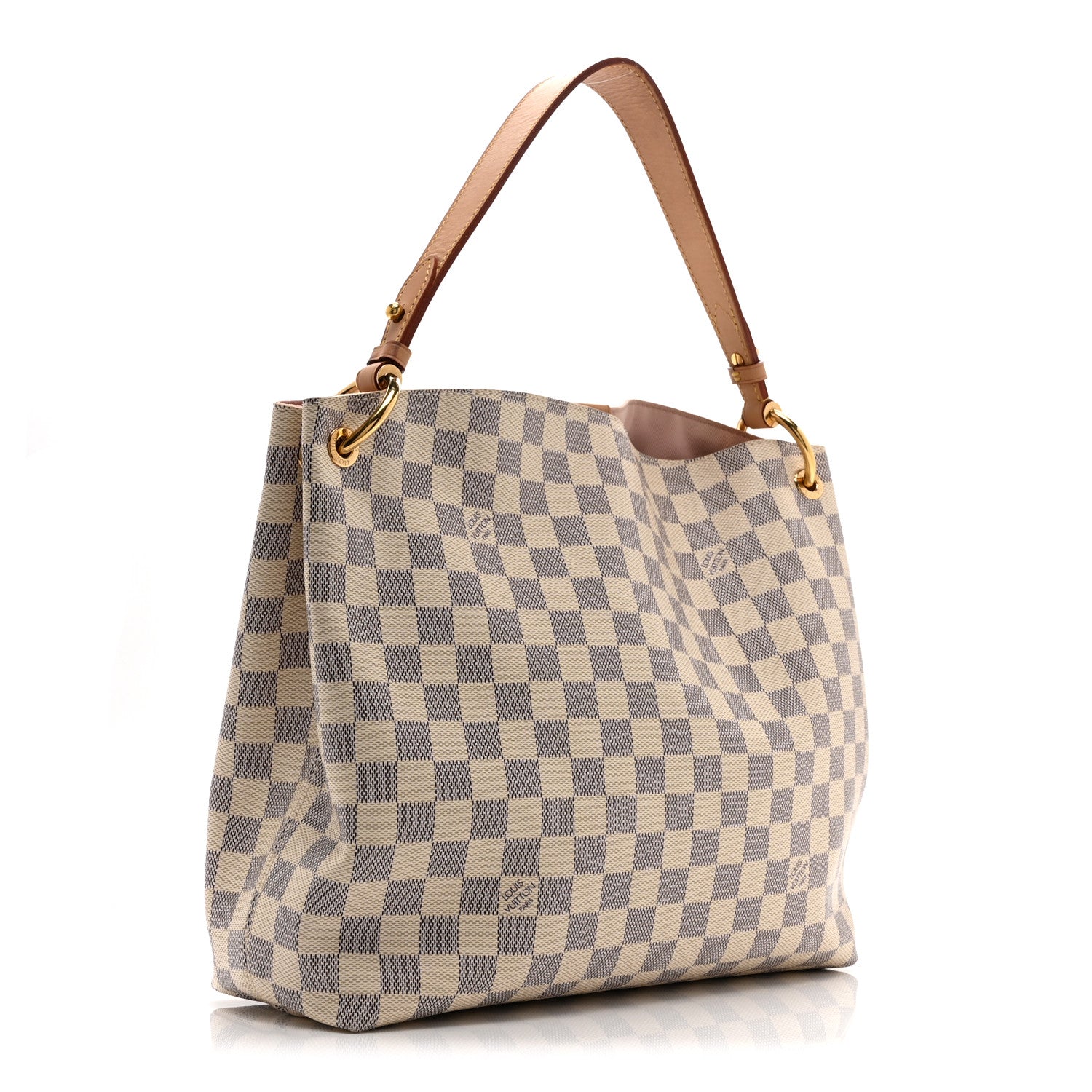 Louis Vuitton Damier Azur Graceful PM Rose Ballerine 3 of 9