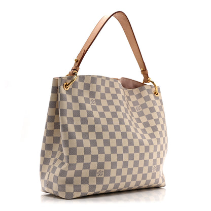 Louis Vuitton Damier Azur Graceful PM Rose Ballerine 3 of 9