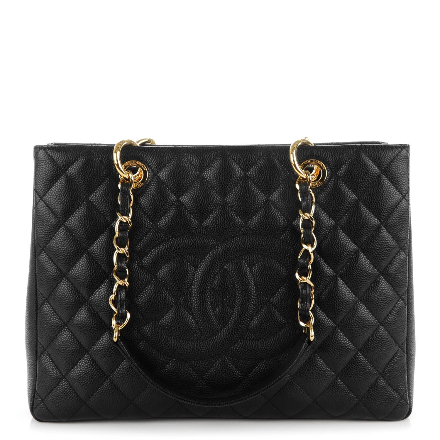 Chanel Caviar Quilted Grand Shopping Tote GST Black 1 of 7