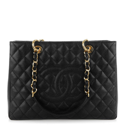 Chanel Caviar Quilted Grand Shopping Tote GST Black 1 of 7