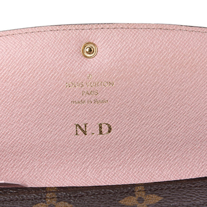 Louis Vuitton Monogram Emilie Wallet Rose Ballerine 6 of 7