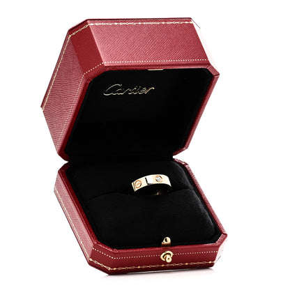 Cartier 18K Yellow Gold 3 Diamond 5.5mm LOVE Ring 58 8.5 5 of 5