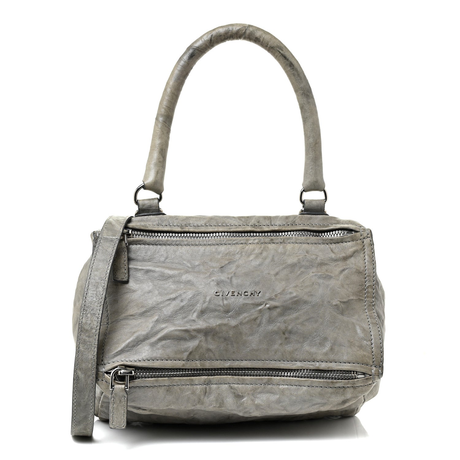 Givenchy Tumbled Sheepskin Small Pandora Pearl Grey 1 of 25
