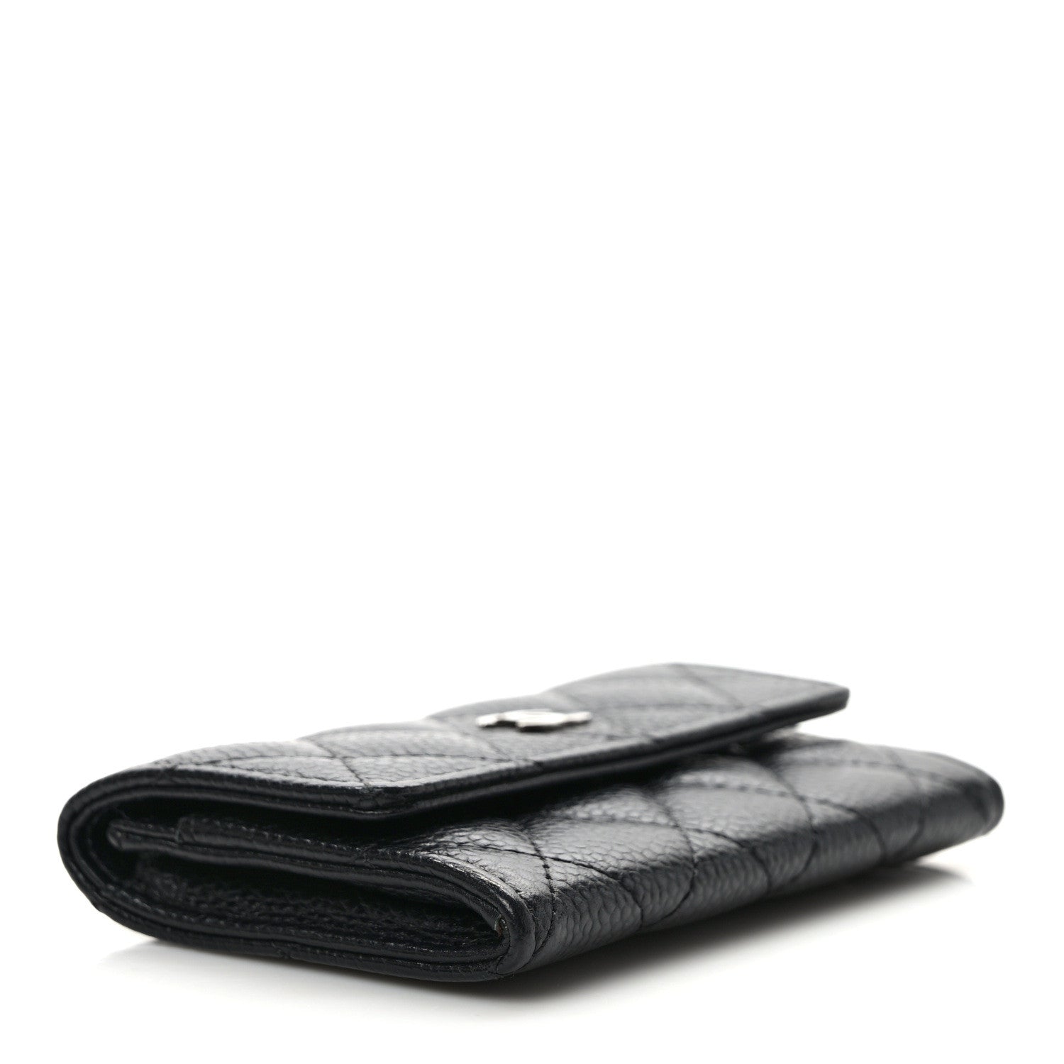 Chanel Caviar Quilted Flap Card Holder Black 4 of 9