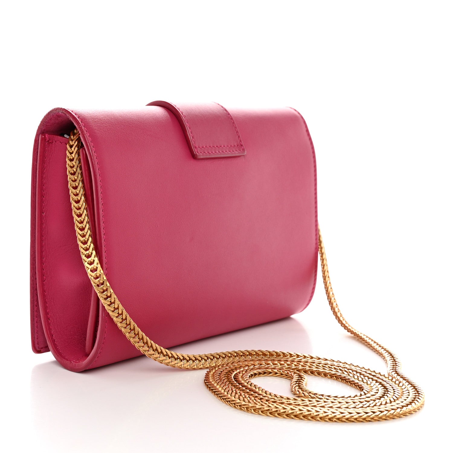 Saint Laurent Calfskin Small Classic Y Satchel Fuchsia 3 of 15