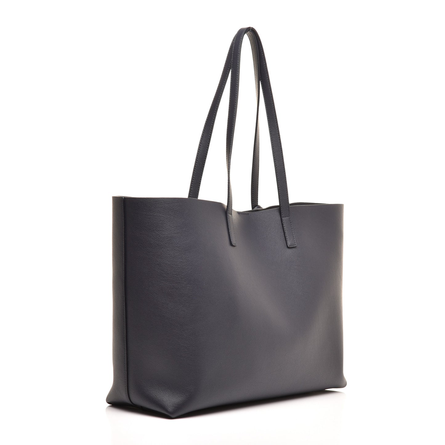 Calfskin Large Shopping Tote Deep Marine