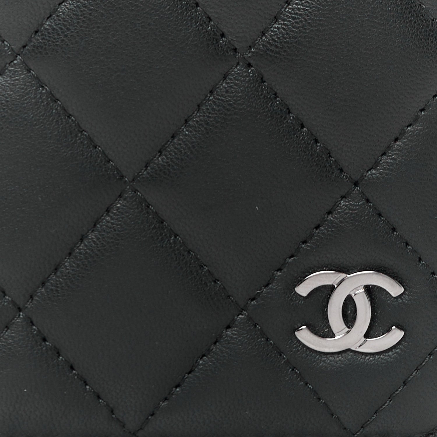 Chanel Lambskin Quilted Small Agenda Cover Black 10 of 14