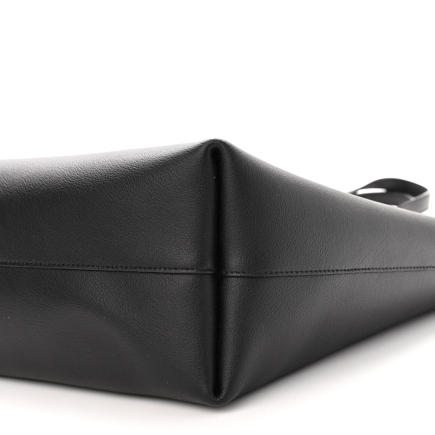 Calfskin Large Shopping Tote Black