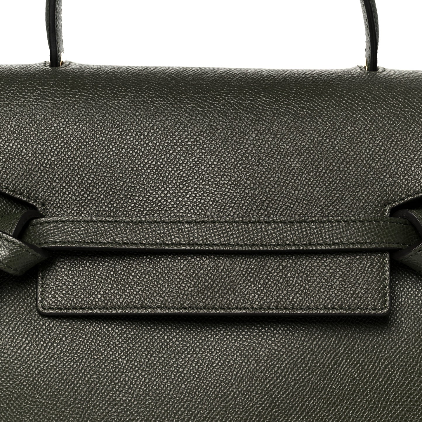 Grained Calfskin Micro Belt Bag Khaki