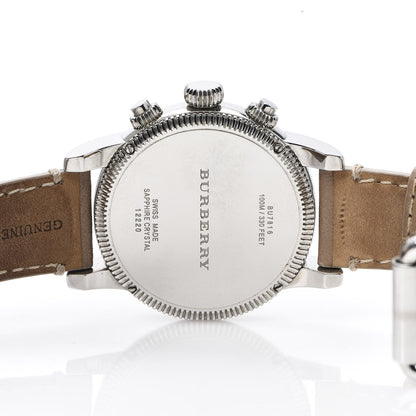 Burberry Stainless Steel Calfskin 42mm Chronograph Quartz Watch BU7816 5 of 11