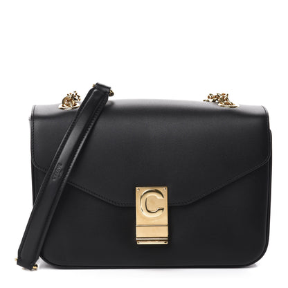 Celine Shiny Calfskin Medium C Bag Black 1 of 11