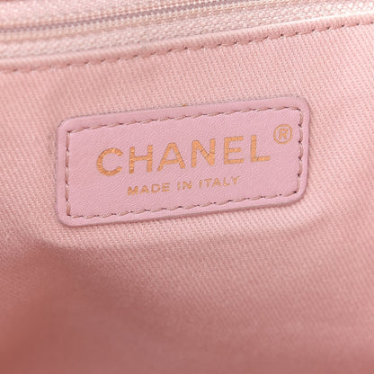 Chanel Lurex Boucle Deauville Medium Tote Pink 6 of 10