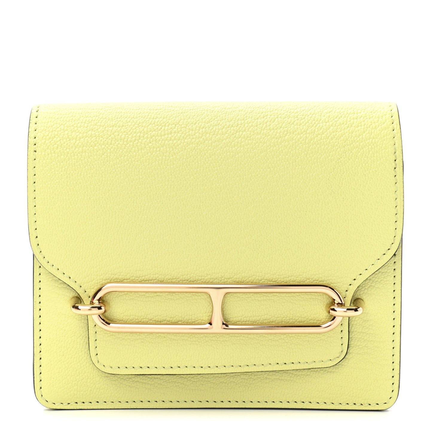 Chevre Mysore Roulis Slim Wallet Jaune Poussin