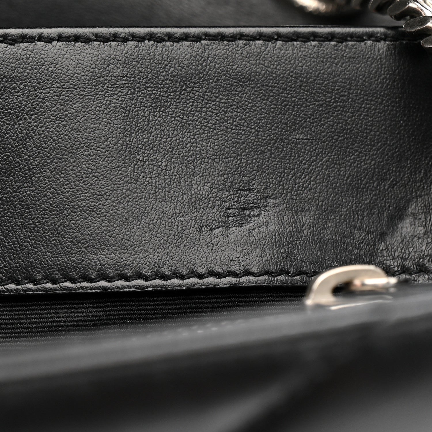 Saint Laurent Calfskin Y Quilted Monogram Medium Loulou Chain Satchel Black 12 of 17