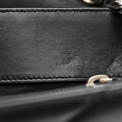 Saint Laurent Calfskin Y Quilted Monogram Medium Loulou Chain Satchel Black 12 of 17