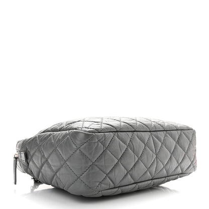 Chanel Aged Calfskin Quilted Large Reissue Camera Case Grey 3 of 10