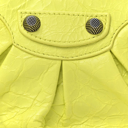 Balenciaga Agneau Arena Le Cagole Shoulder Bag XS Lime 8 of 10