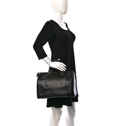 Louis Vuitton Epi Speedy 30 Black 2 of 11