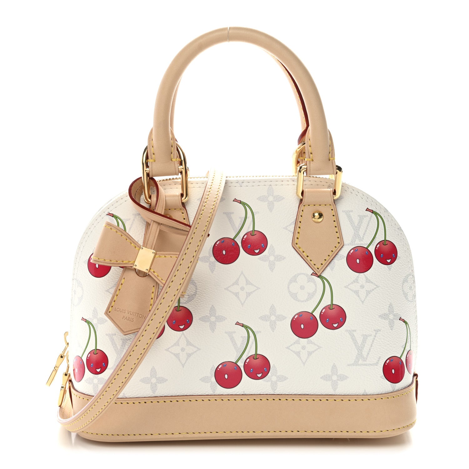 Louis Vuitton LV X TM Monogram Cerises Alma BB White 1 of 11