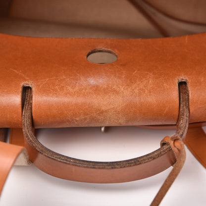 Hermes Toile Vache Calfskin Herbag 30 PM Backpack Natural 9 of 13