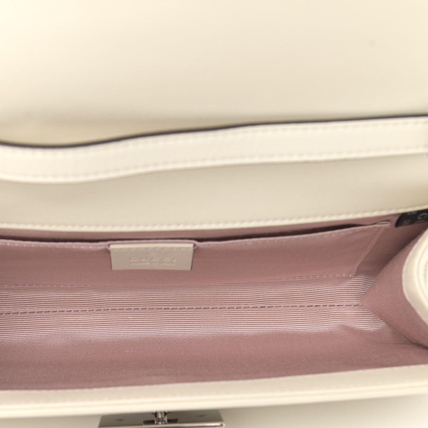 Lambskin Linea Matisse Shoulder Bag Mystic White