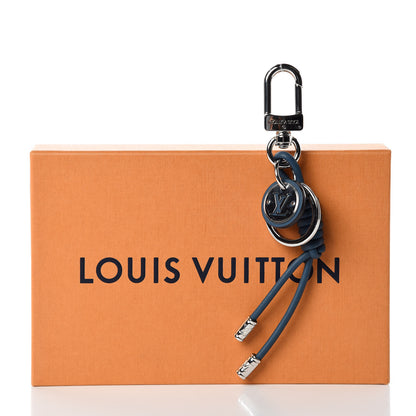 Louis Vuitton Calfskin Graphite Rope Key Holder Blue 4 of 4