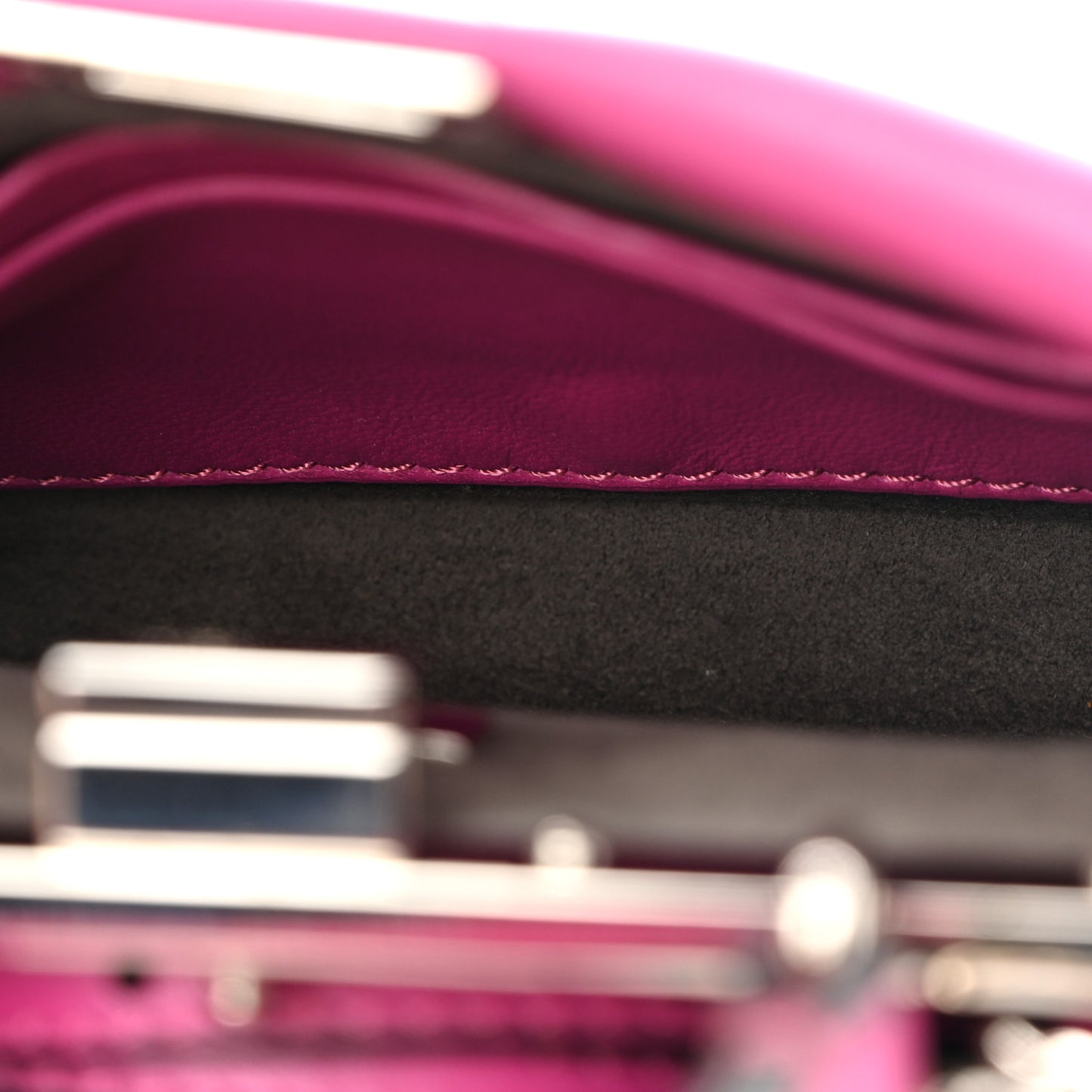 Nappa Micro Peekaboo Iconic Satchel Magenta