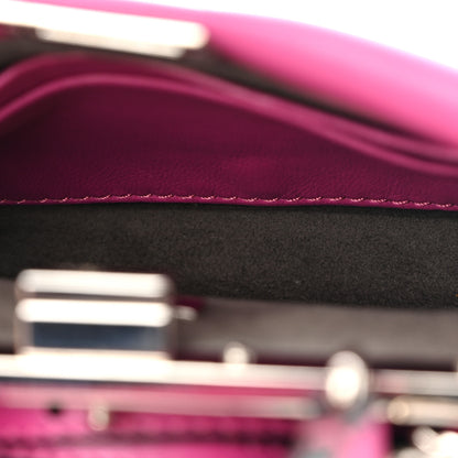 Fendi Nappa Micro Peekaboo Iconic Satchel Magenta 5 of 11