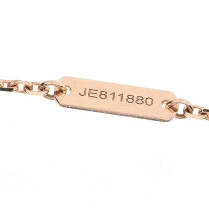 Van Cleef & Arpels 18K Rose Gold Diamond Carnelian Vintage Alhambra Pendant Necklace 6 of 9